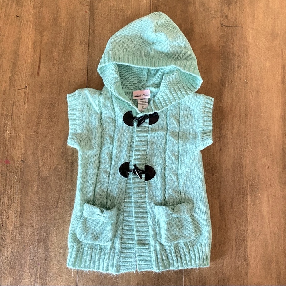Little Lass 24 month aqua sparkle sweater top
